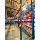 (8x) Sections of Steel King Teardrop Pallet Racking Consisting of (12) 12' x 48" Uprights, (52) 144"