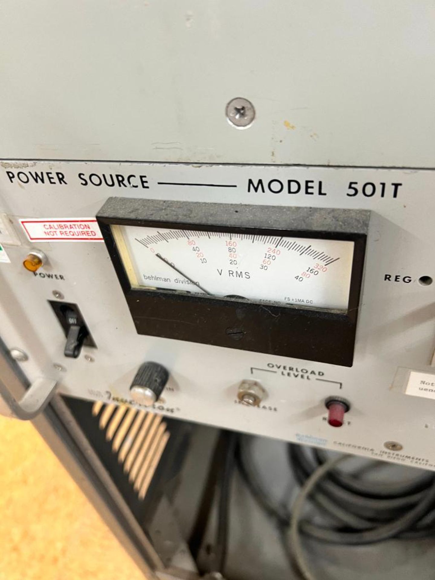 Power Supply Oscillator Testing Cabinet, Invertron Model 751T, Invertron Model 501T, & Simpson Segme - Image 5 of 6