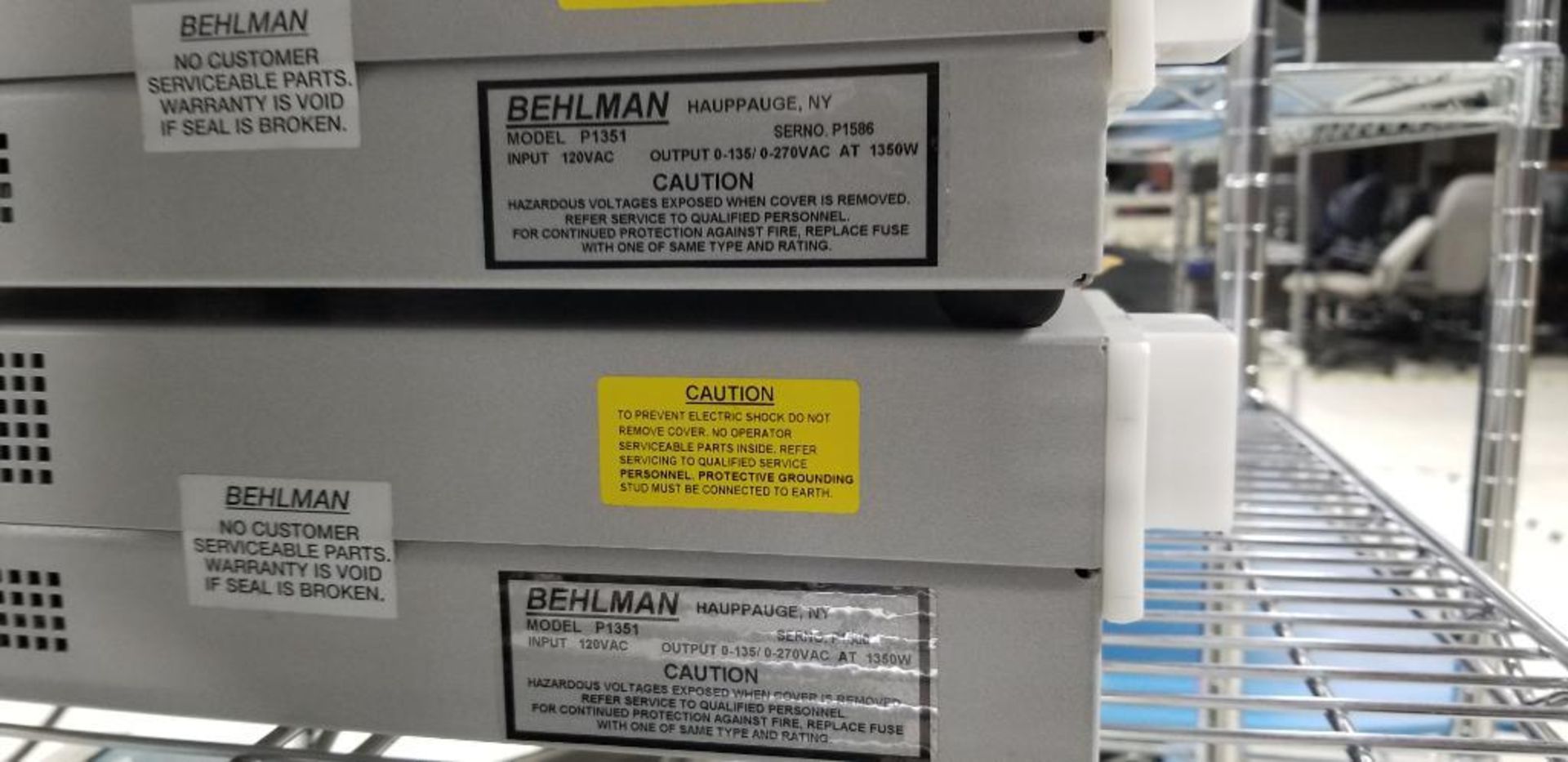 (2x) Behlman AC Power Source, Model P1351 - Image 3 of 4