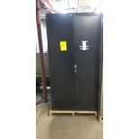 Metal Storage Cabinet w/ Content of Assorted Gauges & Components