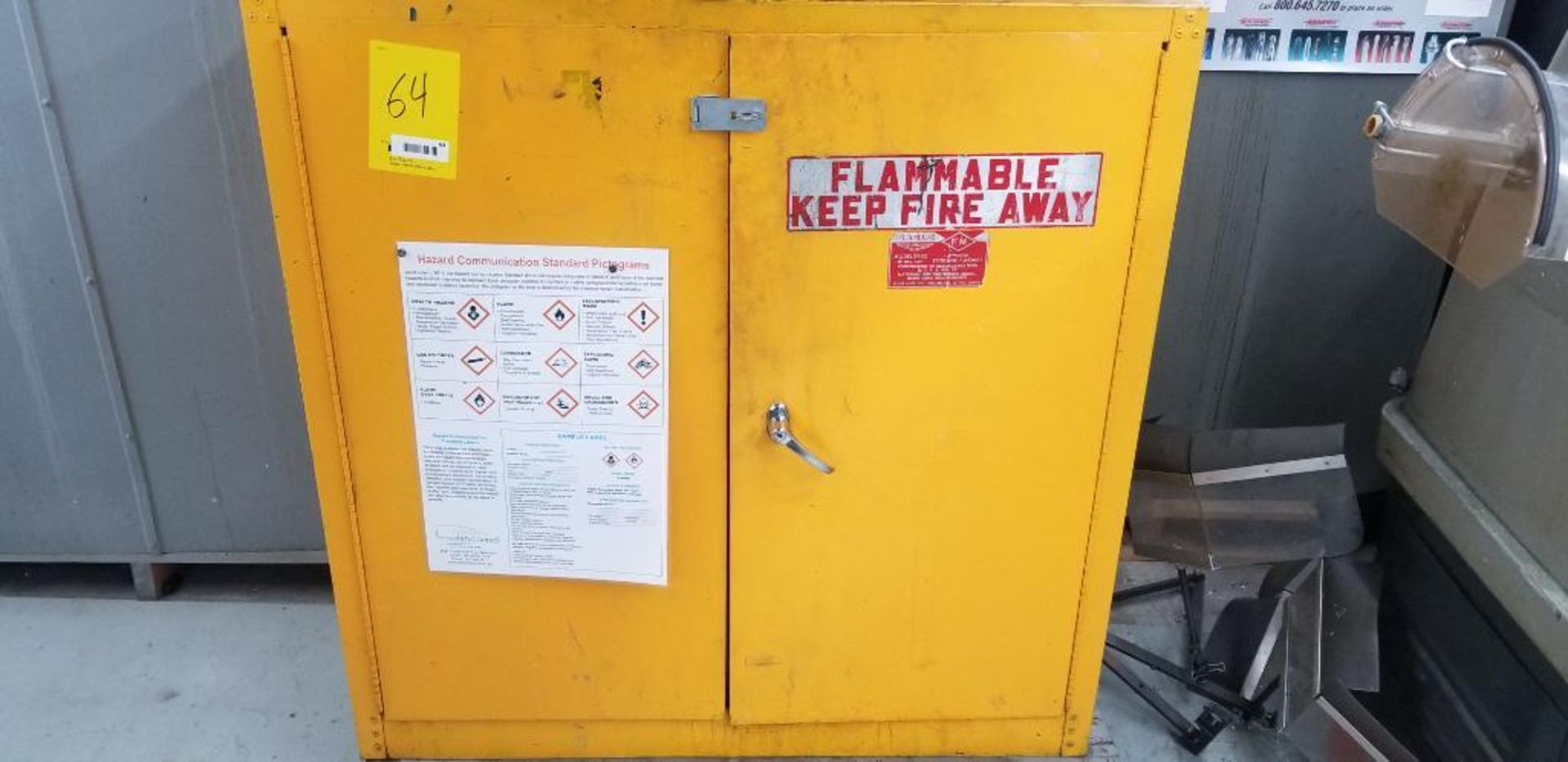 Flammables Storage Cabinet w/ Contents
