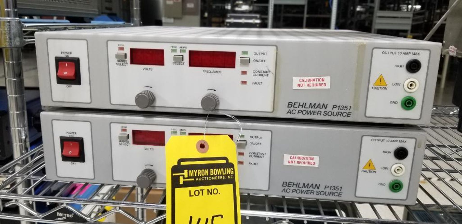 (2x) Behlman AC Power Source, Model P1351