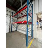 (5x) Sections of Steel King Teardrop Pallet Racking Consisting of (8) 14'x48" Uprights, (18) 144"x5"