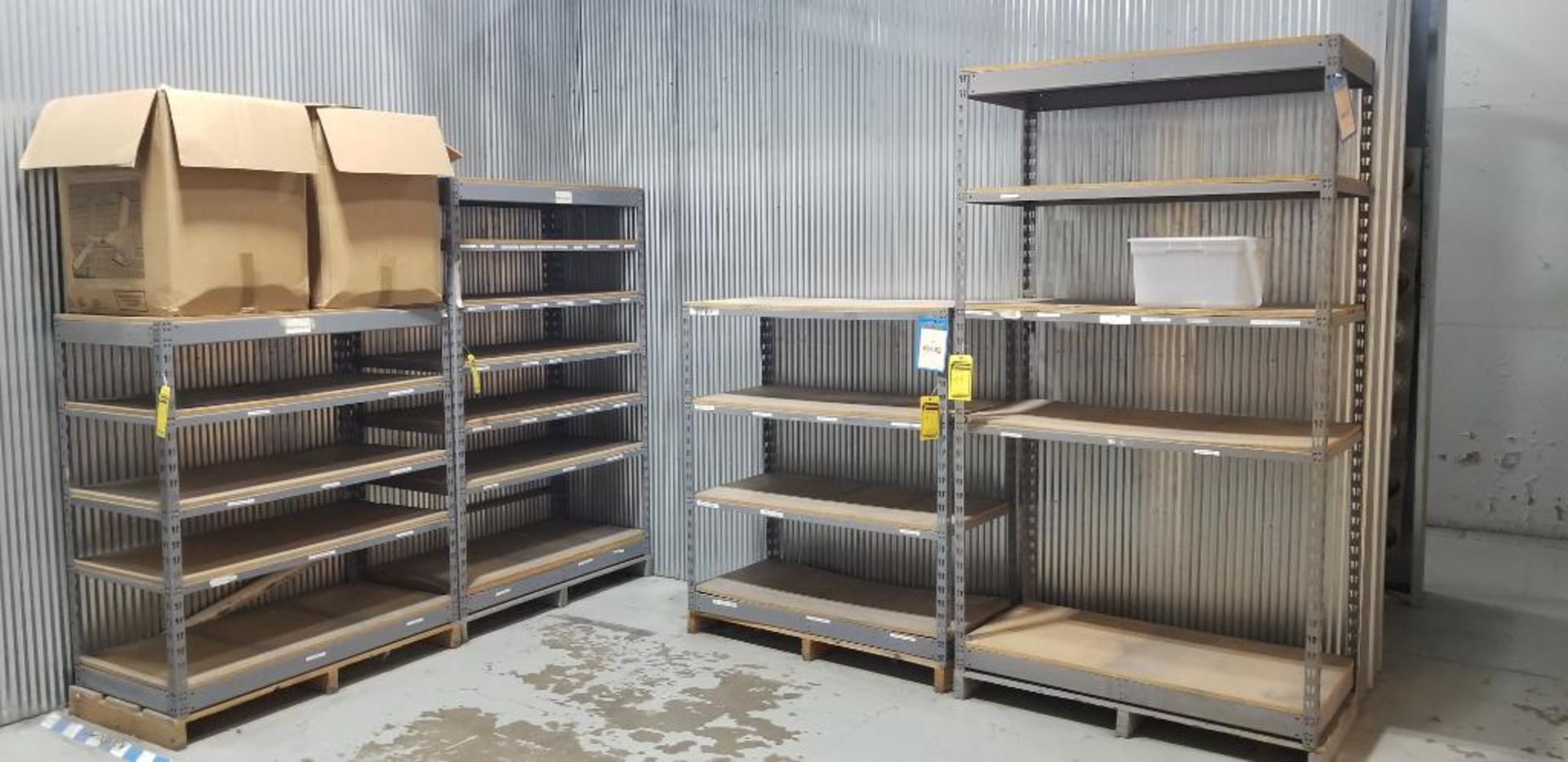 (6) Assorted Adjustable Shelving Units