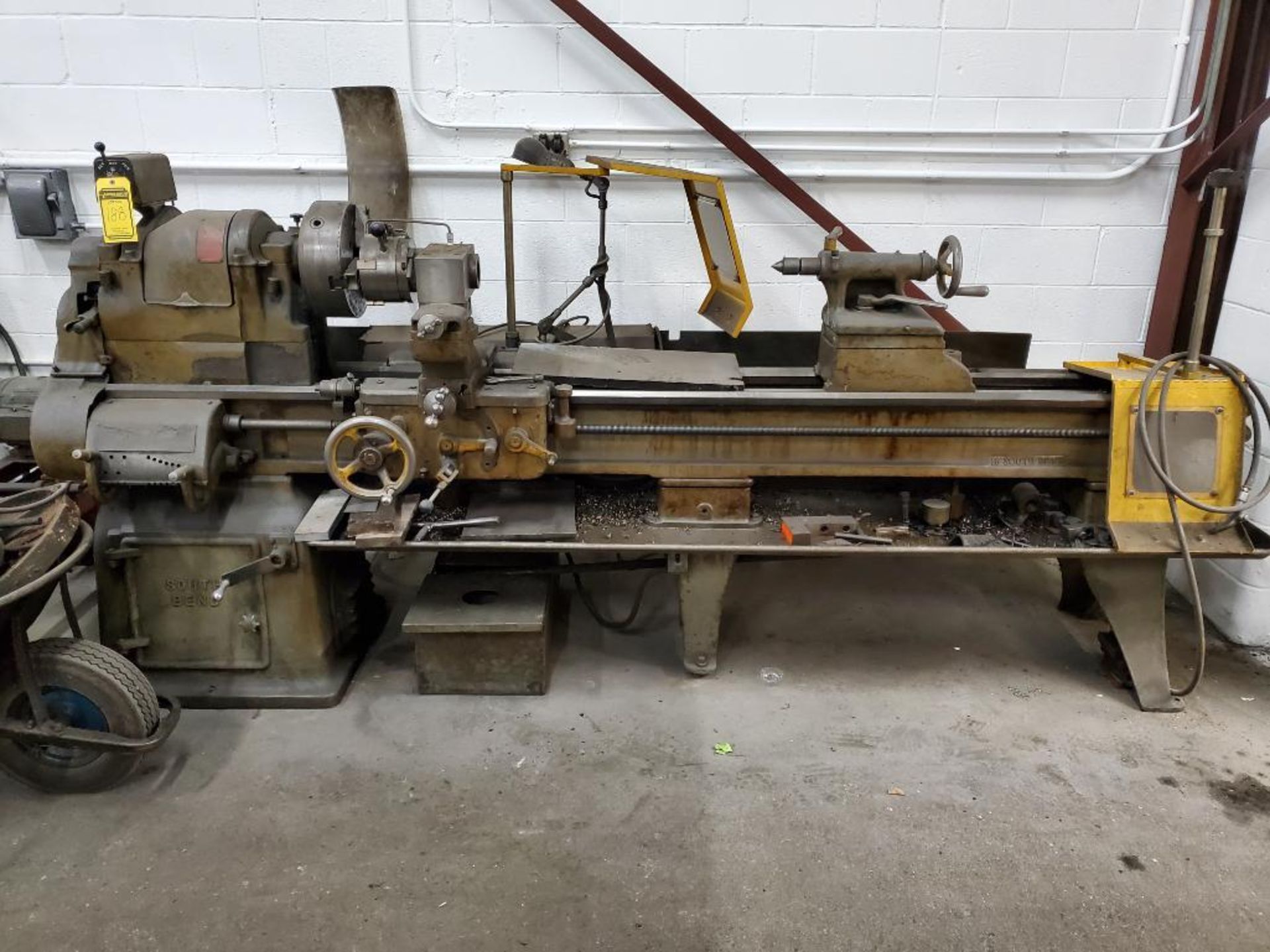 South Bend Horizontal Engine Lathe, 8' Gap Bed, 12" 3-Jaw Chuck, Tailstock, Cross Slide, Toolpost w/