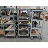 (3) HD Steel Shelf Tier Carts on HD Casters