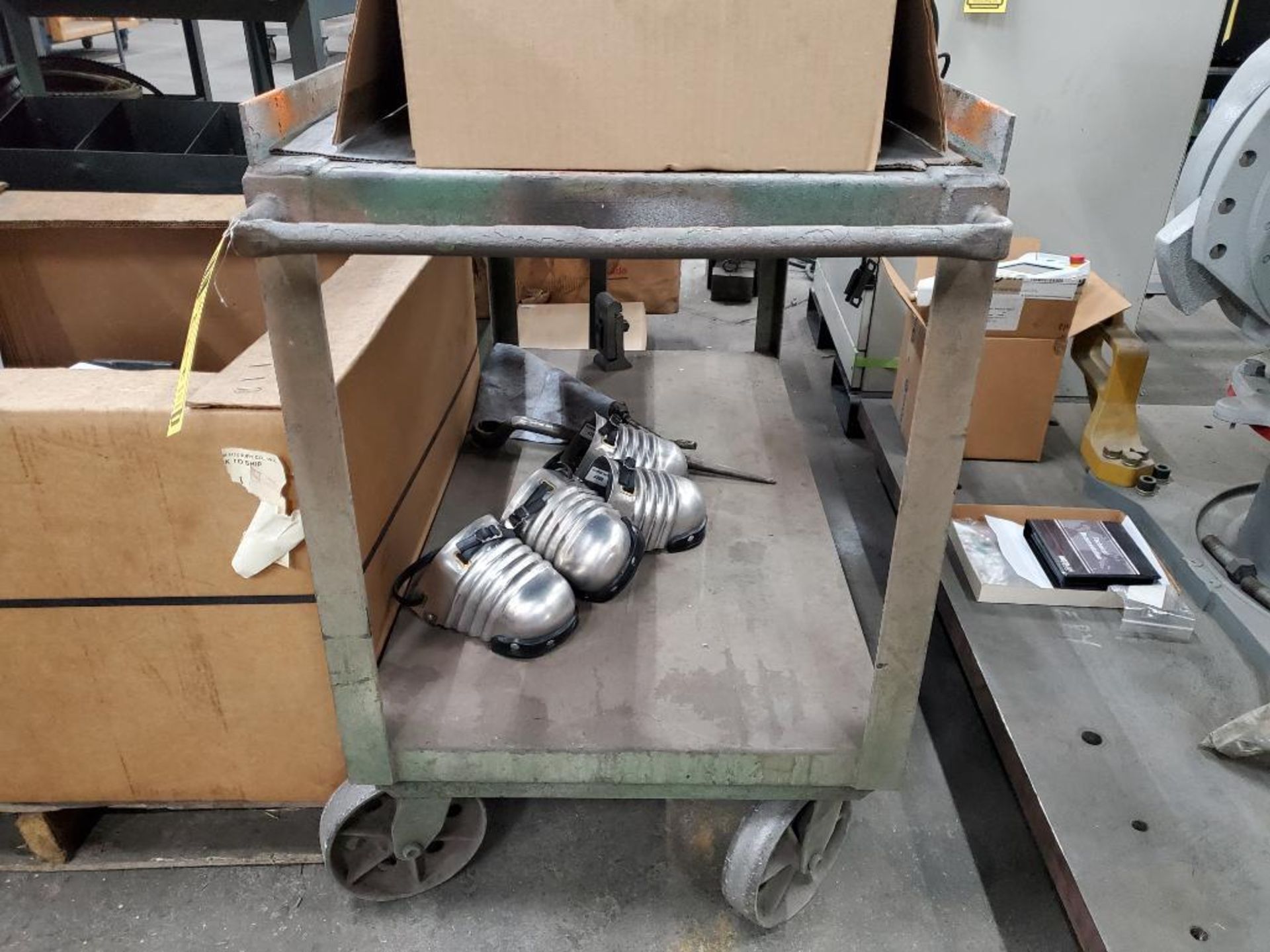 (3) Steel Table Carts on HD Casters - Image 2 of 4