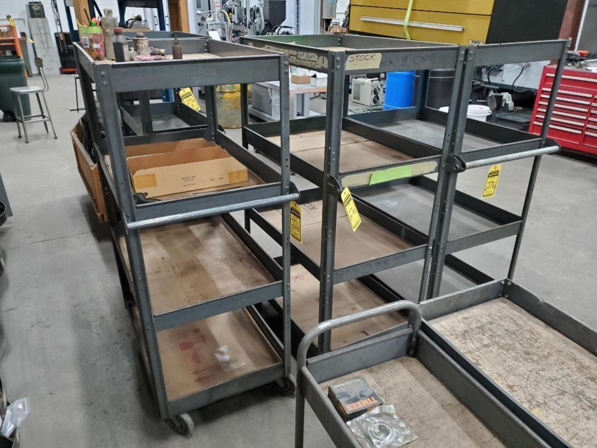 (3) Tier Shelf Steel Carts - Image 2 of 3