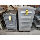 5-Drawer Lyons Modular Tool Cabinet & (2) Metal Cabinets w/ Assorted Steel Fixtures, Hardware, Steel