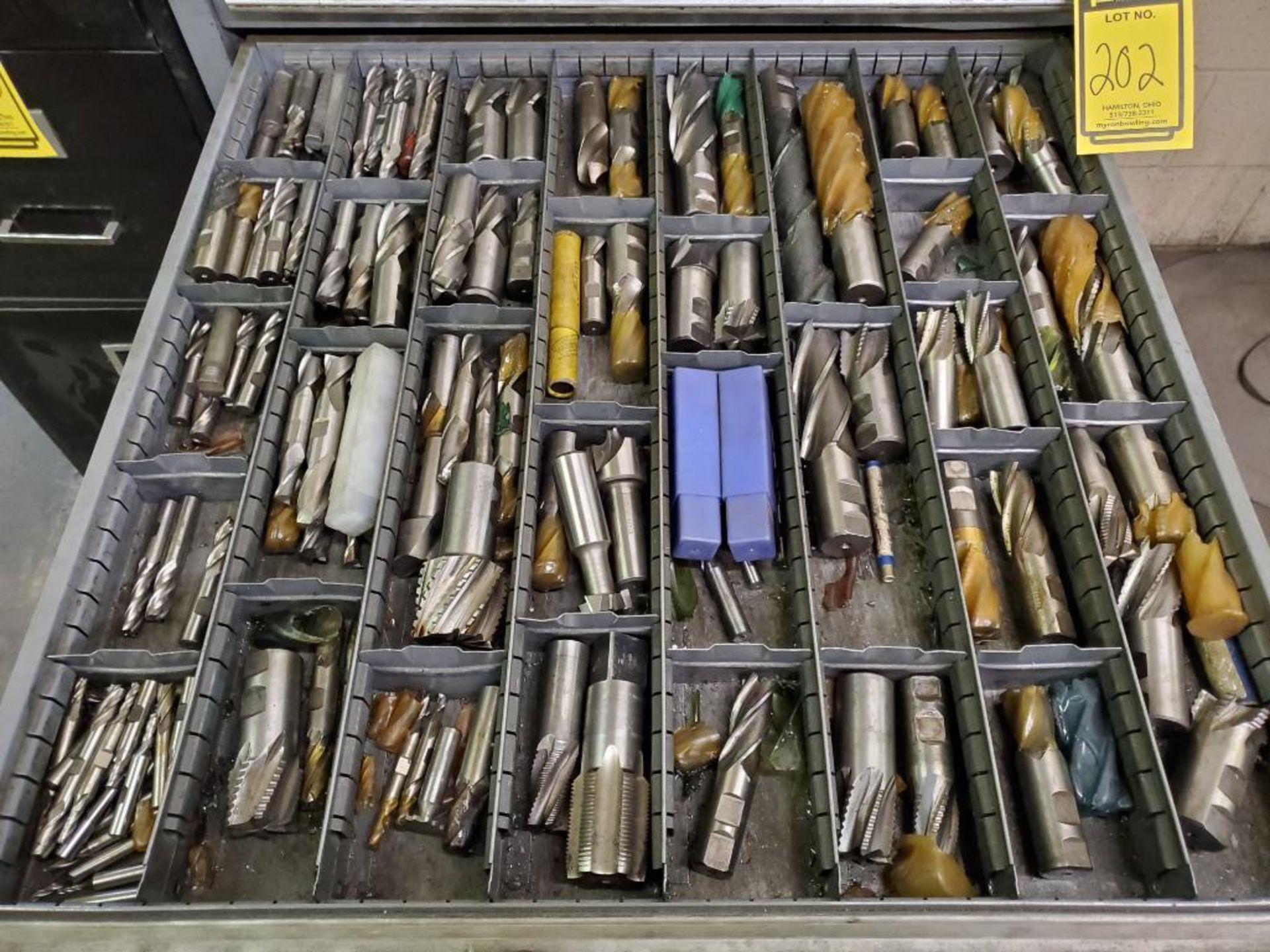 8-Drawer Modular Tool Cabinet Full of Perishable Tooling; Reamers, Cutters, Flutes, Mills, Countersi - Image 4 of 17