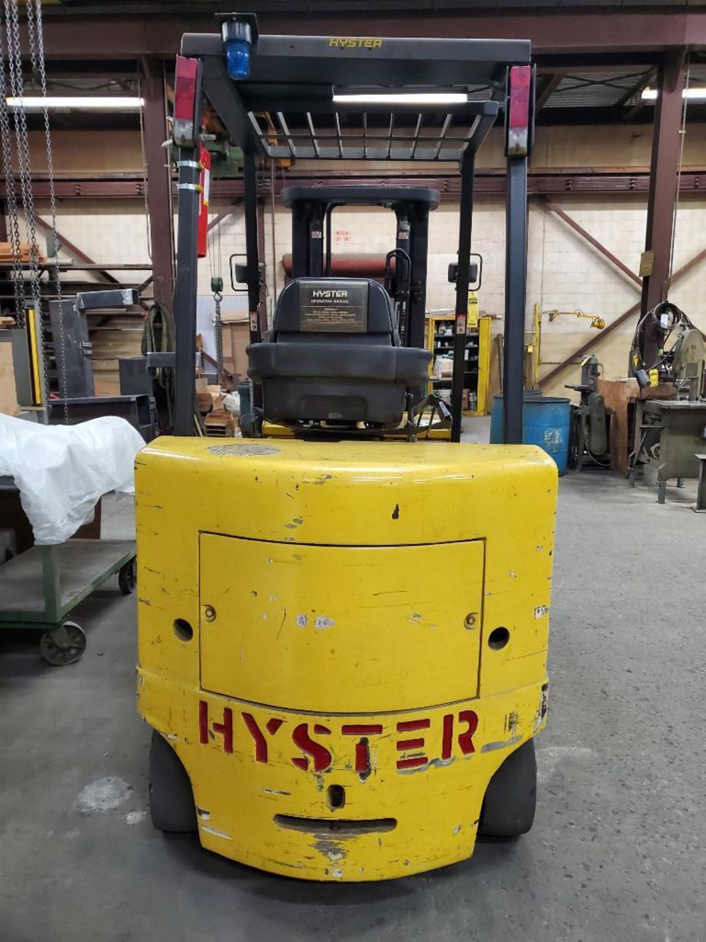 Hyster 10,000 LB. Electric Forklift, 36V, Model E100XLS, S/N C098V04767, 136" Lift Height, 90" 2-Sta - Image 8 of 12