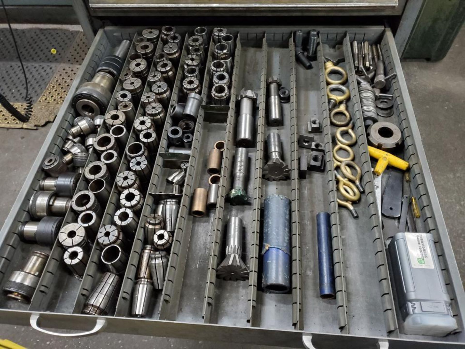 9-Drawer Modular Tool Cabinet Full Of Tooling & Accessories; Drills, Flutes, Drills, End Mills, Ream - Image 10 of 13