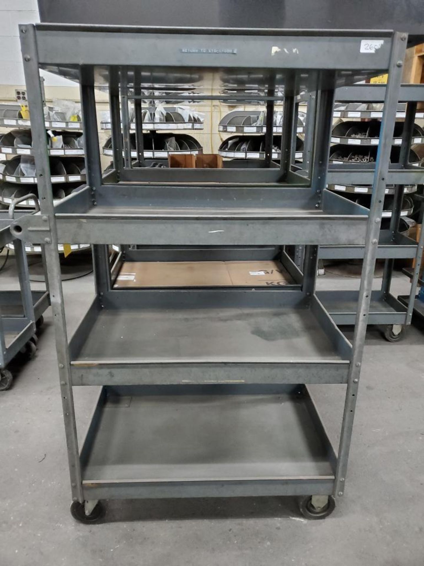 (3) Tier Shelf Steel Carts - Image 3 of 3