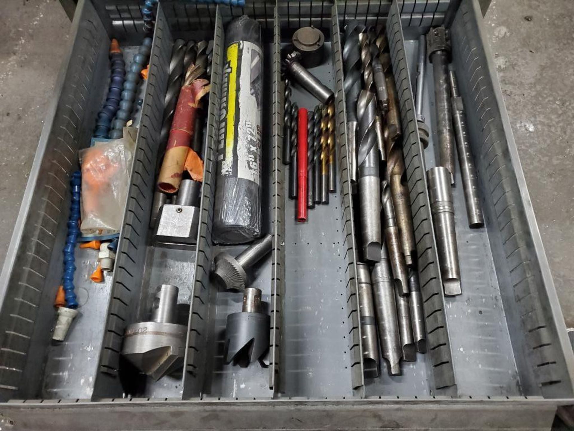 9-Drawer Modular Tool Cabinet Full Of Tooling & Accessories; Drills, Flutes, Drills, End Mills, Ream - Image 13 of 13