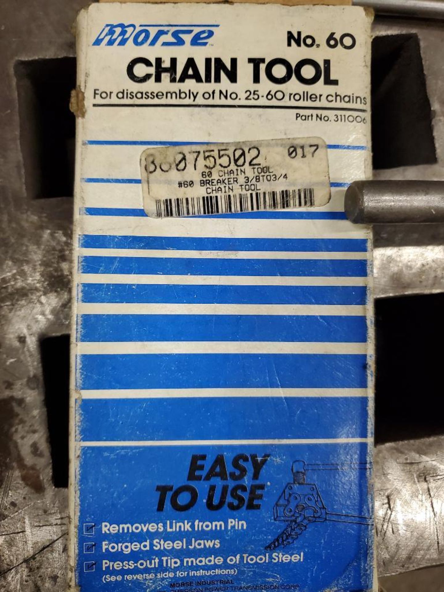 Box of Chain Repair Wrenches, Chain, & Clamp Fixtures - Image 6 of 6