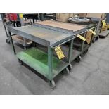 (3) Steel Tables on Casters