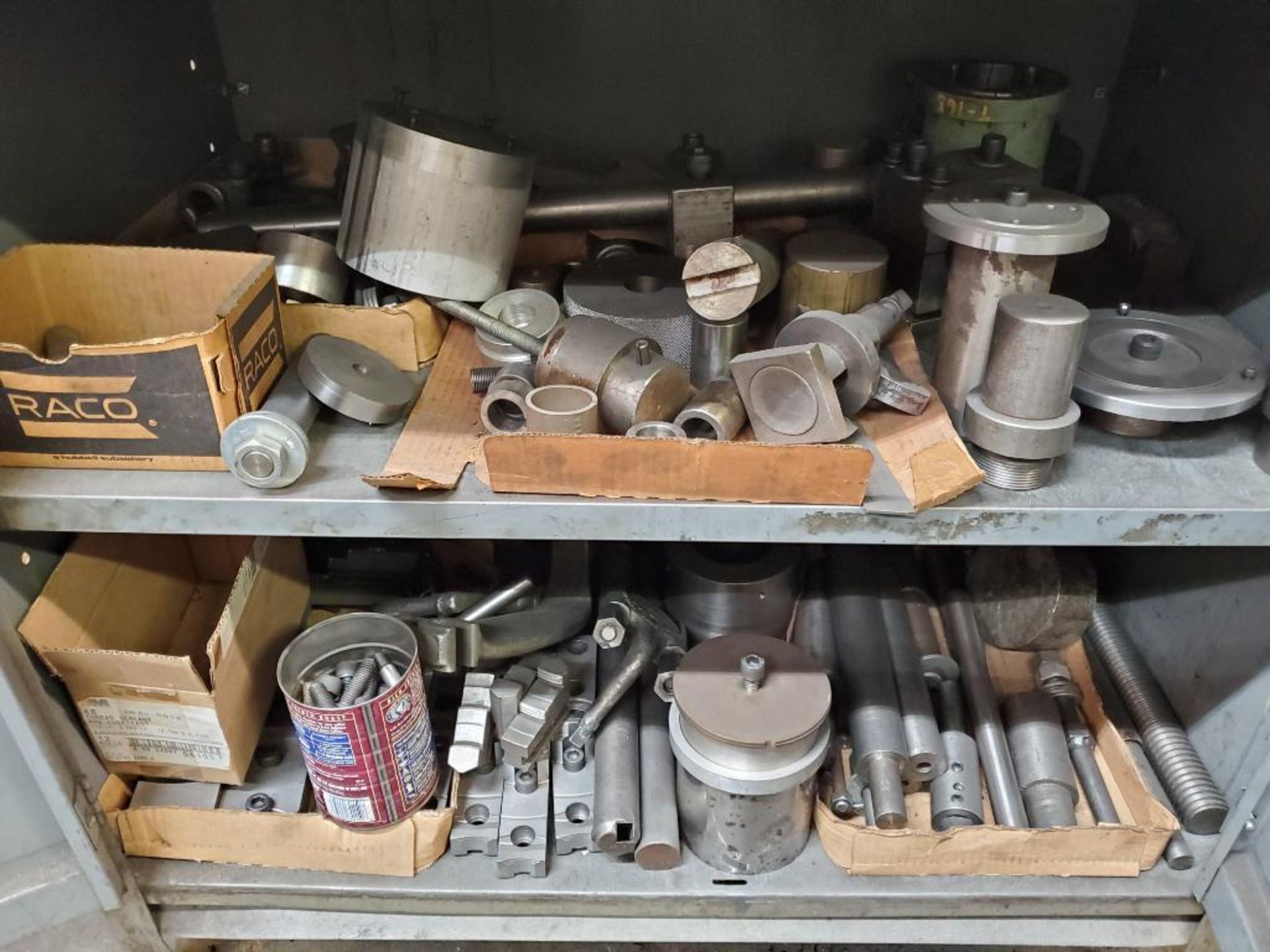 Metal Cabinet of Lathe Support; Chuck Jaws, Arbors, Hold-Downs, Etc. - Image 2 of 6