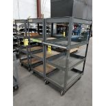 (3) Tier Shelf Steel Carts