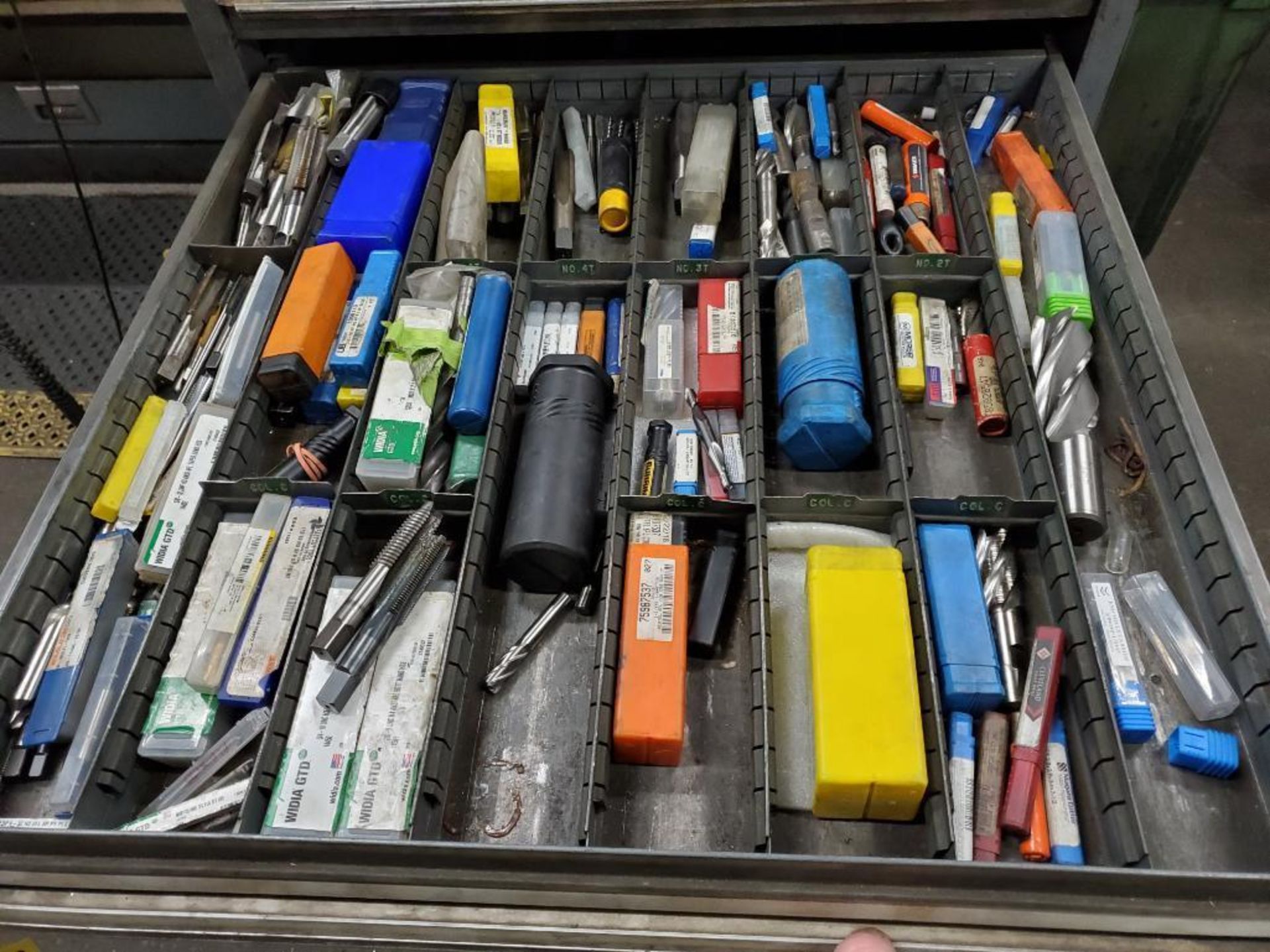 9-Drawer Modular Tool Cabinet Full Of Tooling & Accessories; Drills, Flutes, Drills, End Mills, Ream - Image 6 of 13