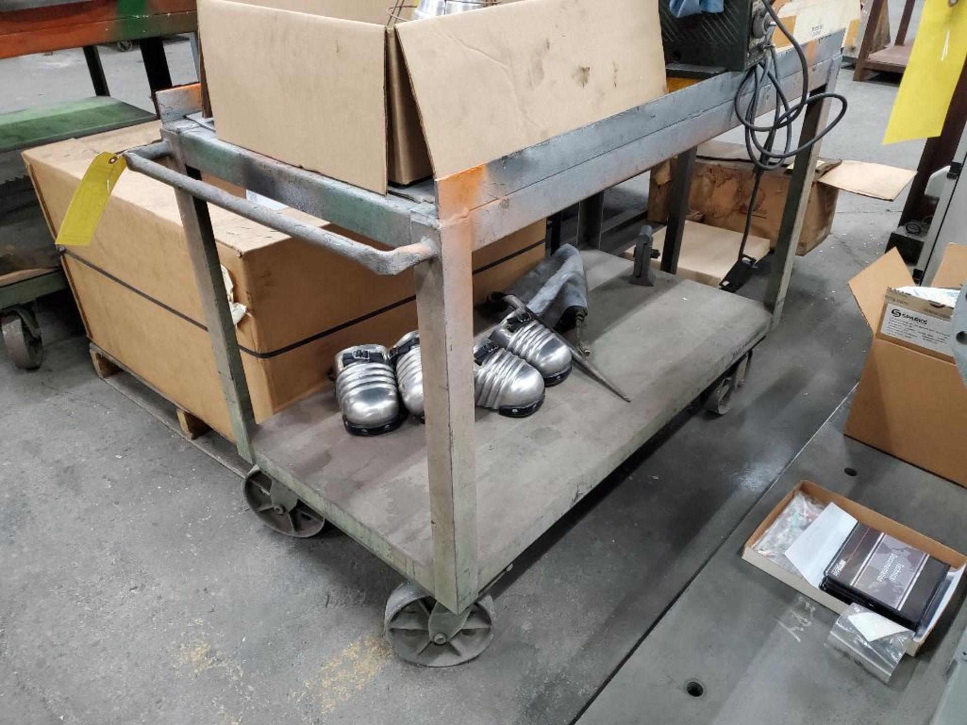 (3) Steel Table Carts on HD Casters