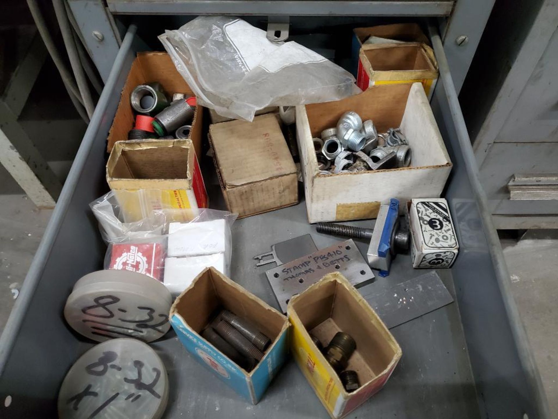 5-Drawer Lyons Modular Tool Cabinet & (2) Metal Cabinets w/ Assorted Steel Fixtures, Hardware, Steel - Image 7 of 12