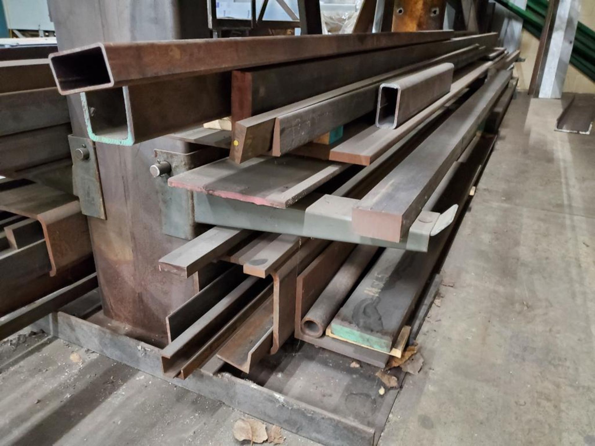 Cantilever Rack w/ Plate, Square & Tube Hot Roll Steel - Image 9 of 11