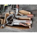 Box of Lever-Wrench C-Clamps & Assorted C-Clamps