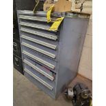 8-Drawer Modular Tool Cabinet Full of Perishable Tooling; Reamers, Cutters, Flutes, Mills, Countersi