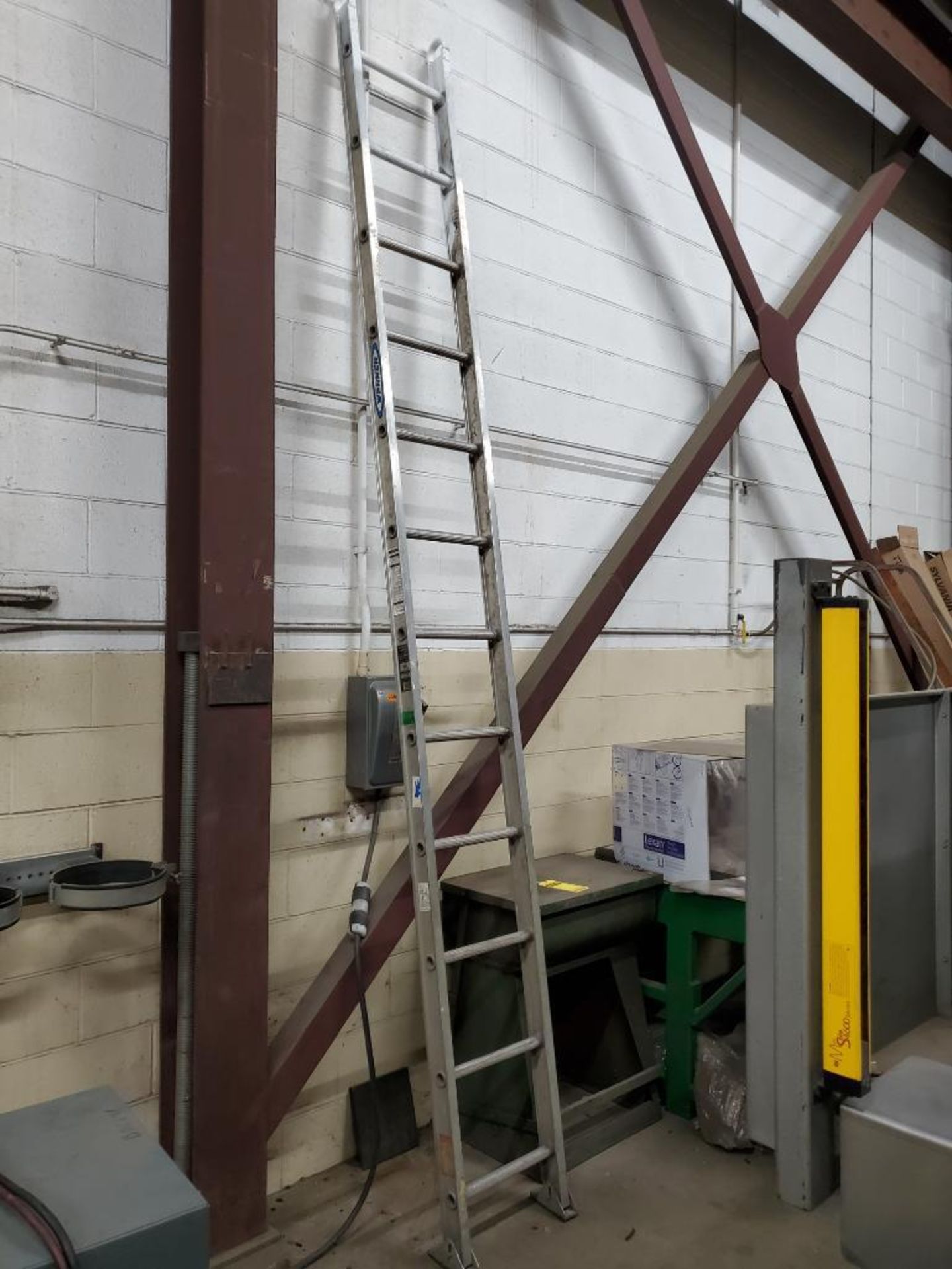 (2) Fiberglass Step Ladders, 6'/4', Aluminum Ladder from Extension, Wood Step Ladders - Image 3 of 6