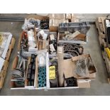 Pallet of Assorted Conveyor, Parts, Consisting of Chains, U Joints & Pressure Rollers, Reflectors ($