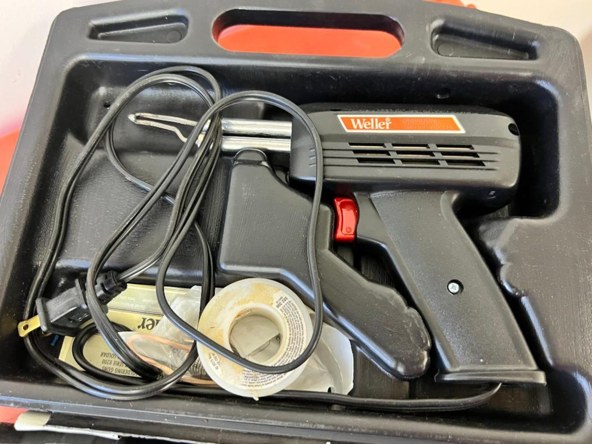 Weller Electric Soldering Gun, Model 8200, w/ Toolbox & Supplies - Bild 2 aus 4