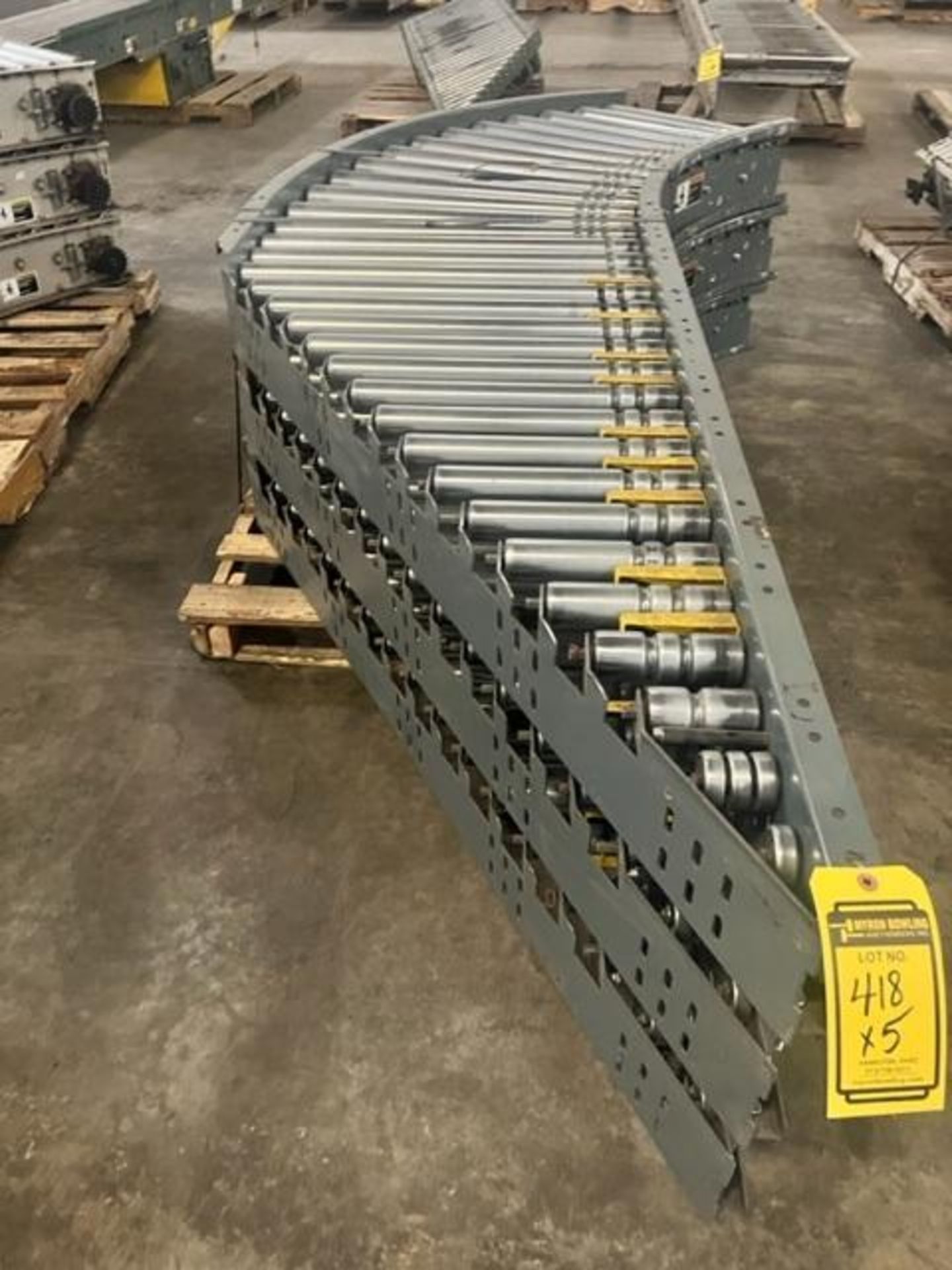 (5x) Xenorol Roller Conveyor, 21-1/2" Rollers ($25 Loading fee will be added to buyers invoice) - Image 2 of 4
