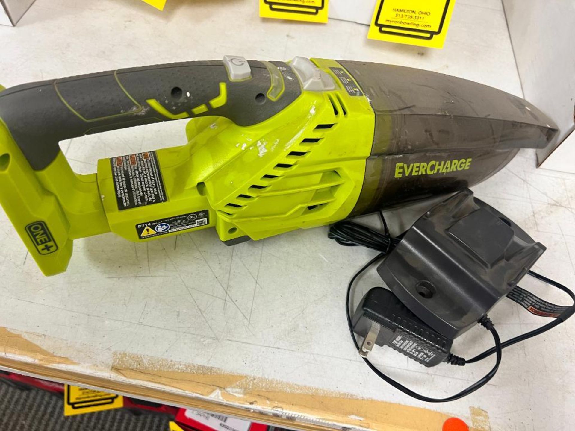 Ryobi Evercharge Cordless Vacuum, Model P714, w/ Charger (No Battery)