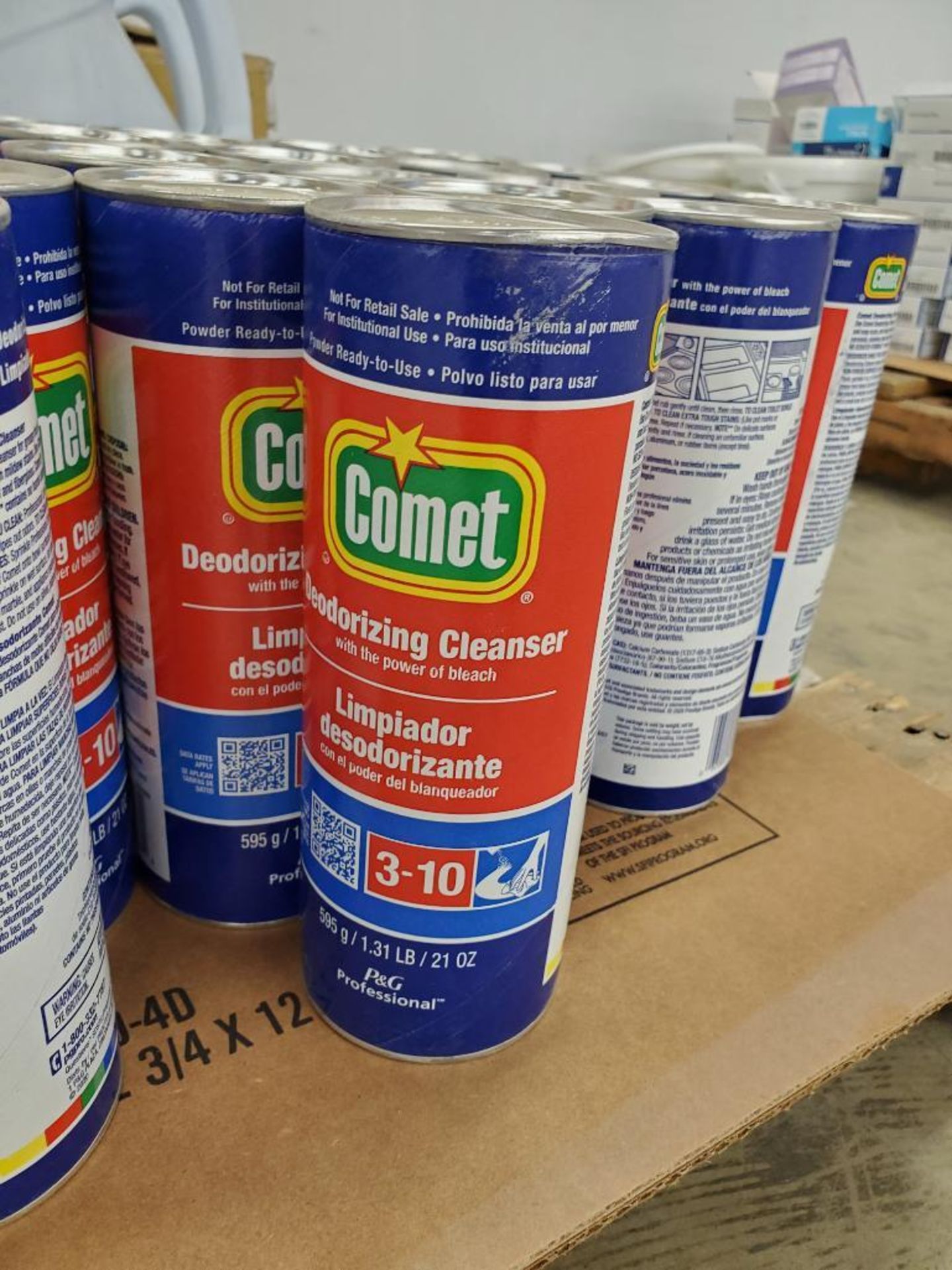 Pallet of Comet Cleaner, Soft Soap, Plungers, Toilet Brush w/ Caddy, Disinfectant Cleaner ($15 Loadi - Image 3 of 8