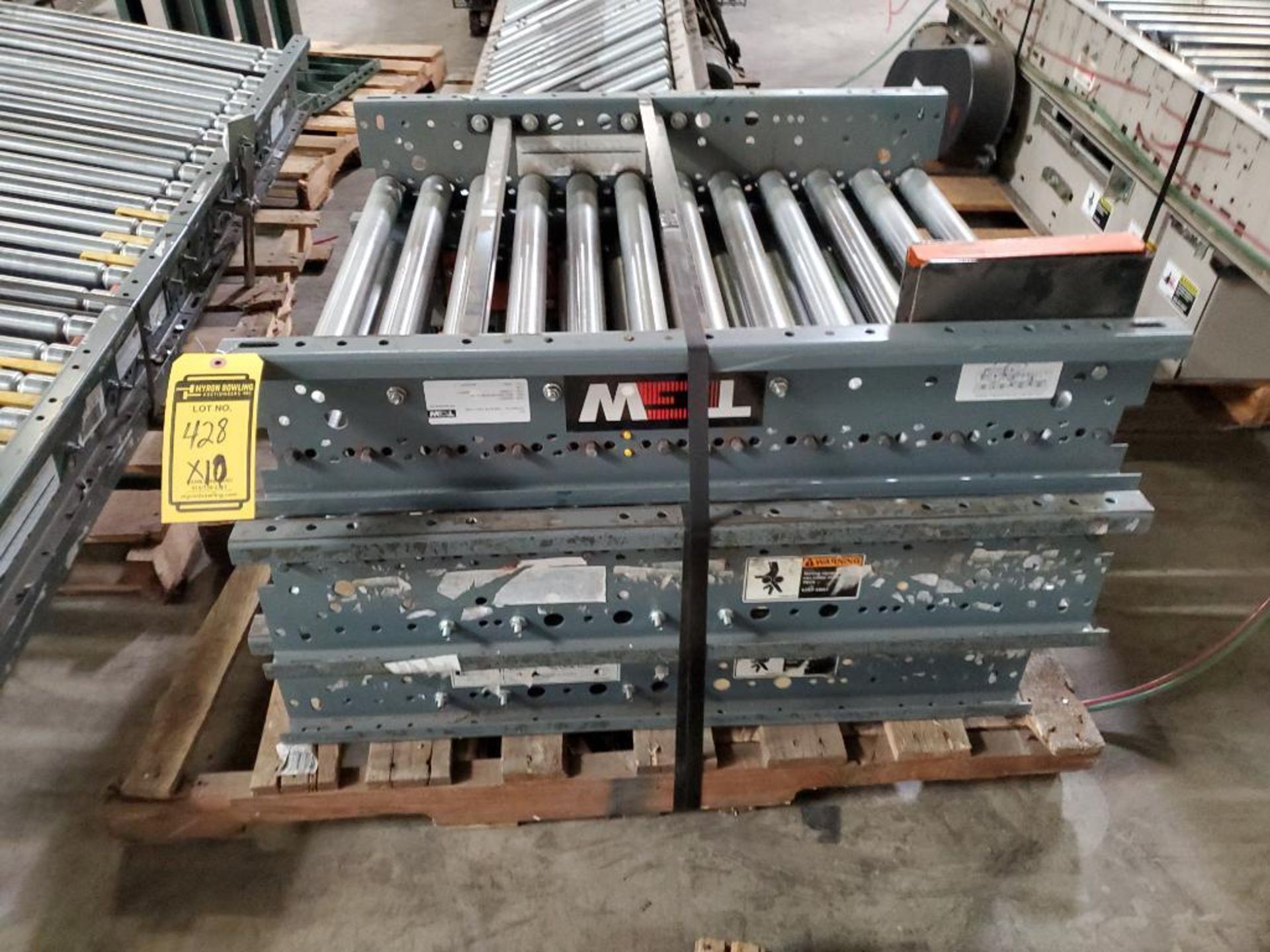 (10x) TGW Motor Roller Conveyor, Assorted Size Rollers ($50 Loading fee will be added to buyers invo - Image 2 of 5