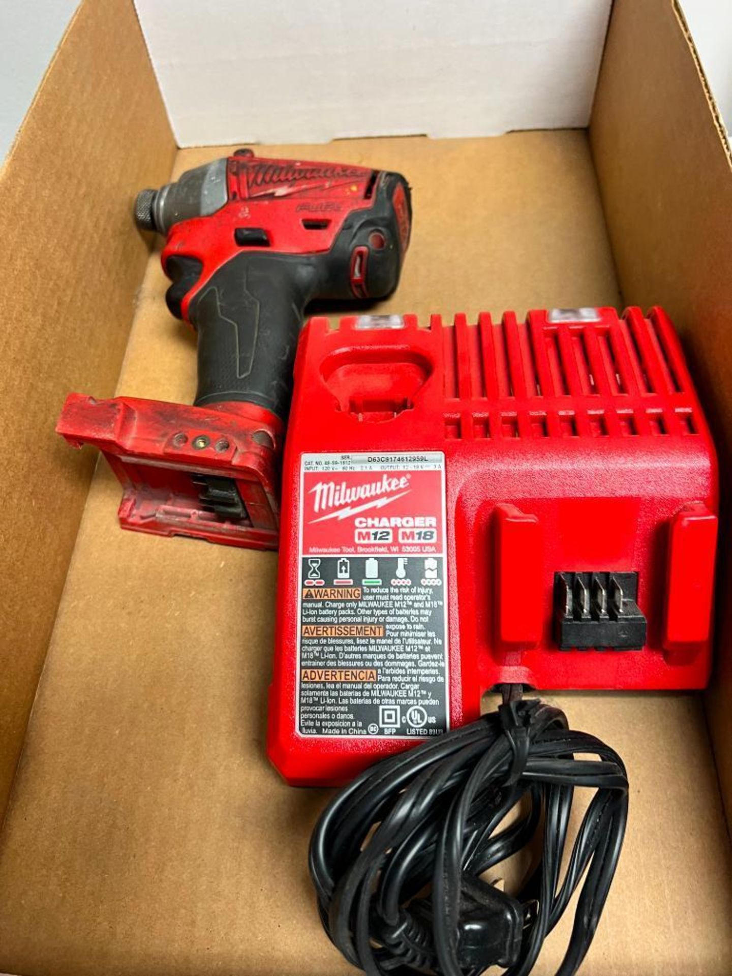 Milwaukee 18 Volt Cordless Impact Driver w/ Charger (No Battery)