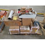 Pallet of Assorted Conveyor Parts, Consisting of Valves, Roller Pulleys ($25 Loading fee will be add