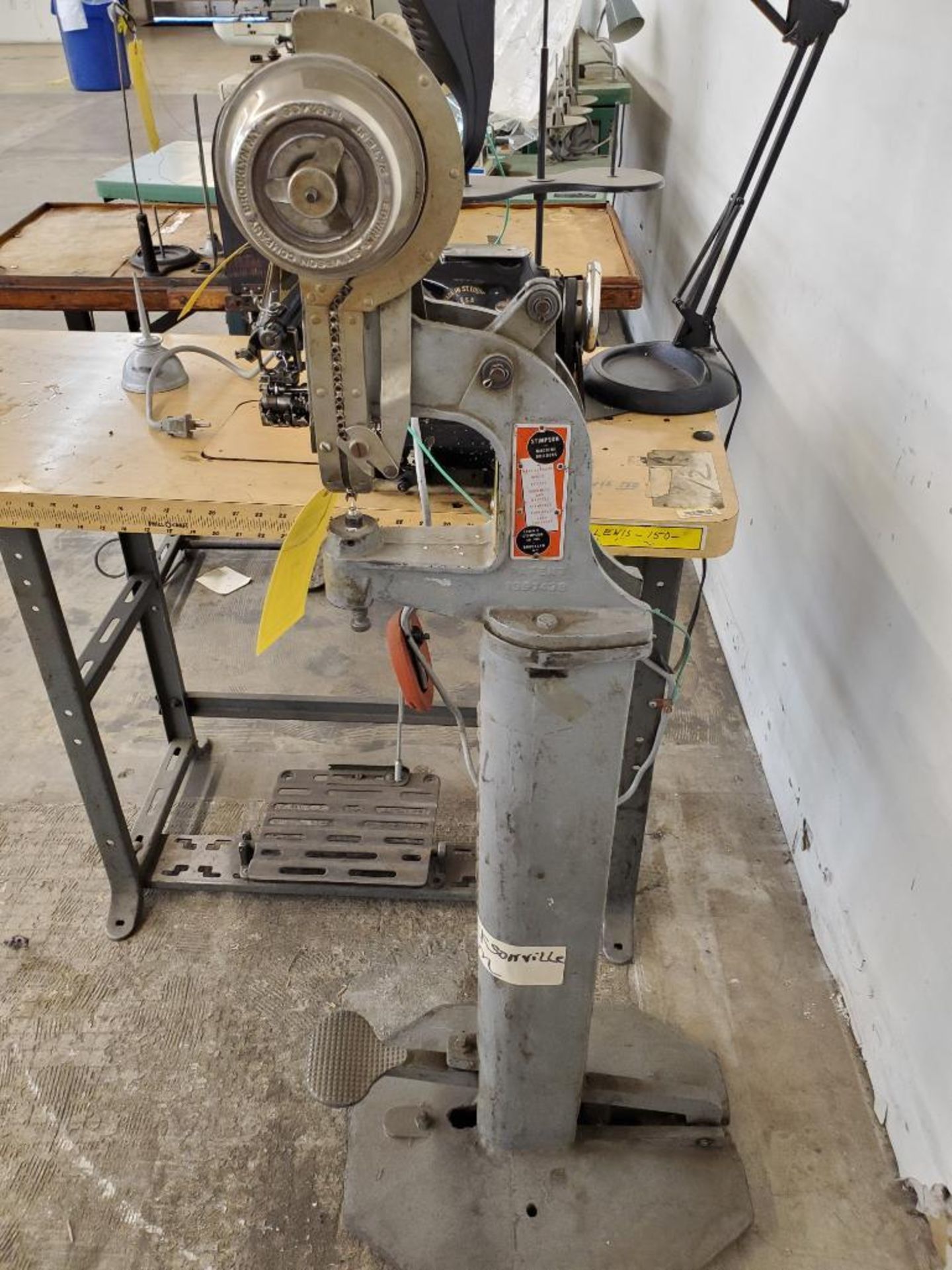 Stimpson Foot Powered Rivet Machine ($15 Loading fee will be added to buyers invoice) - Image 6 of 8