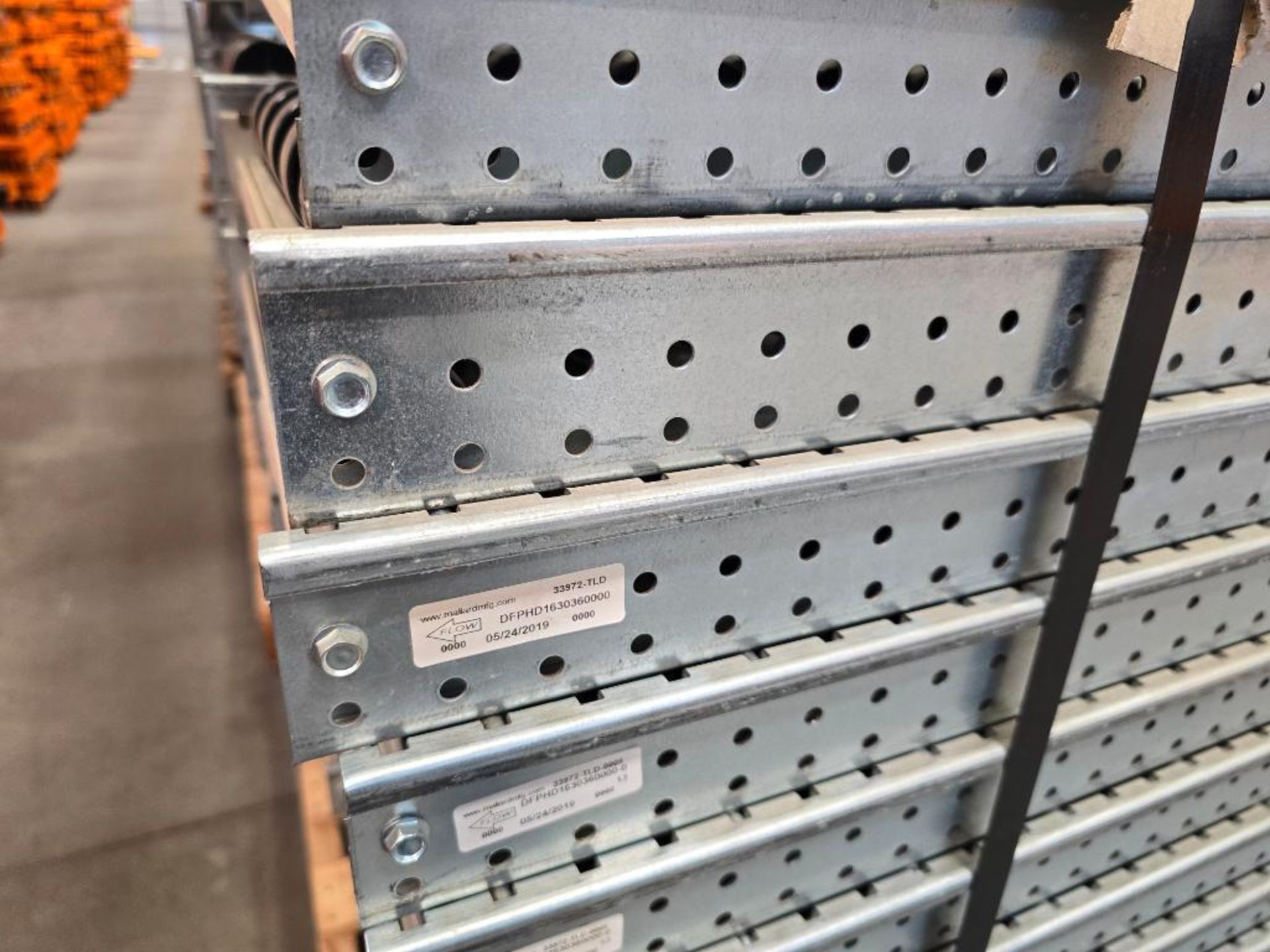 (92x) 16" Wide X 42" Deep Carton Flow Rack Trays ($70 Loading Fee Will be Added to Buyer's Invoice) - Image 6 of 8