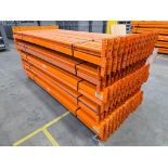 (140x) 96" X 2.5" Teardrop Pallet Rack Step Beams, 2,000-Lb. Capacity Per Beam Pair ($50 Loading Fee