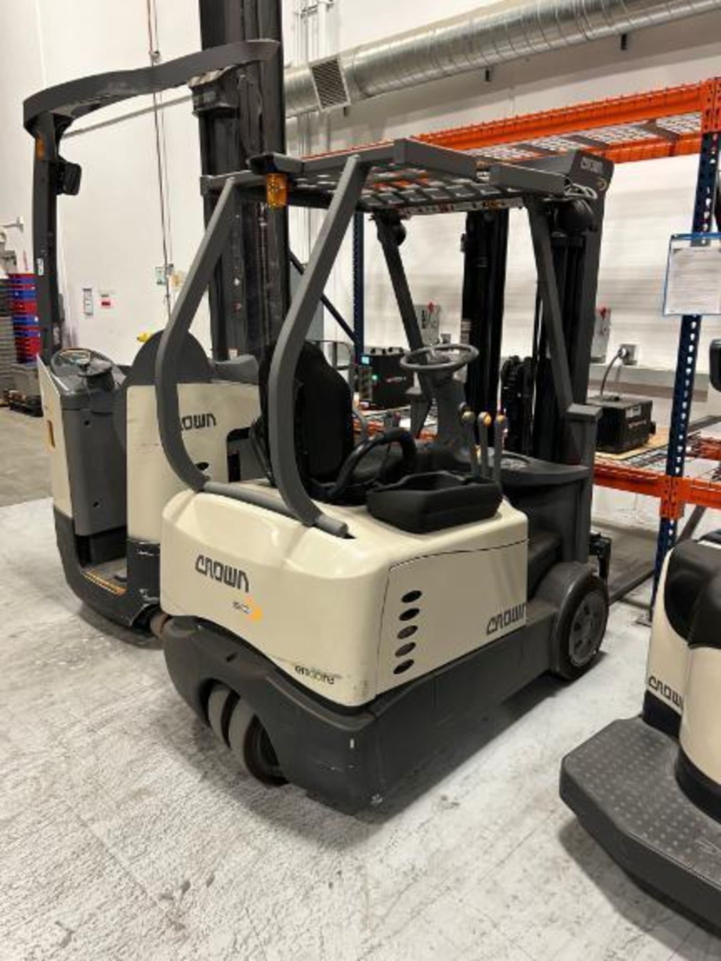 2011 Crown 2,850-LB. Capacity 3-Wheel Electric Forklift, Model: SC 5200 Series, S/N: 9A189853. 190" - Image 9 of 15
