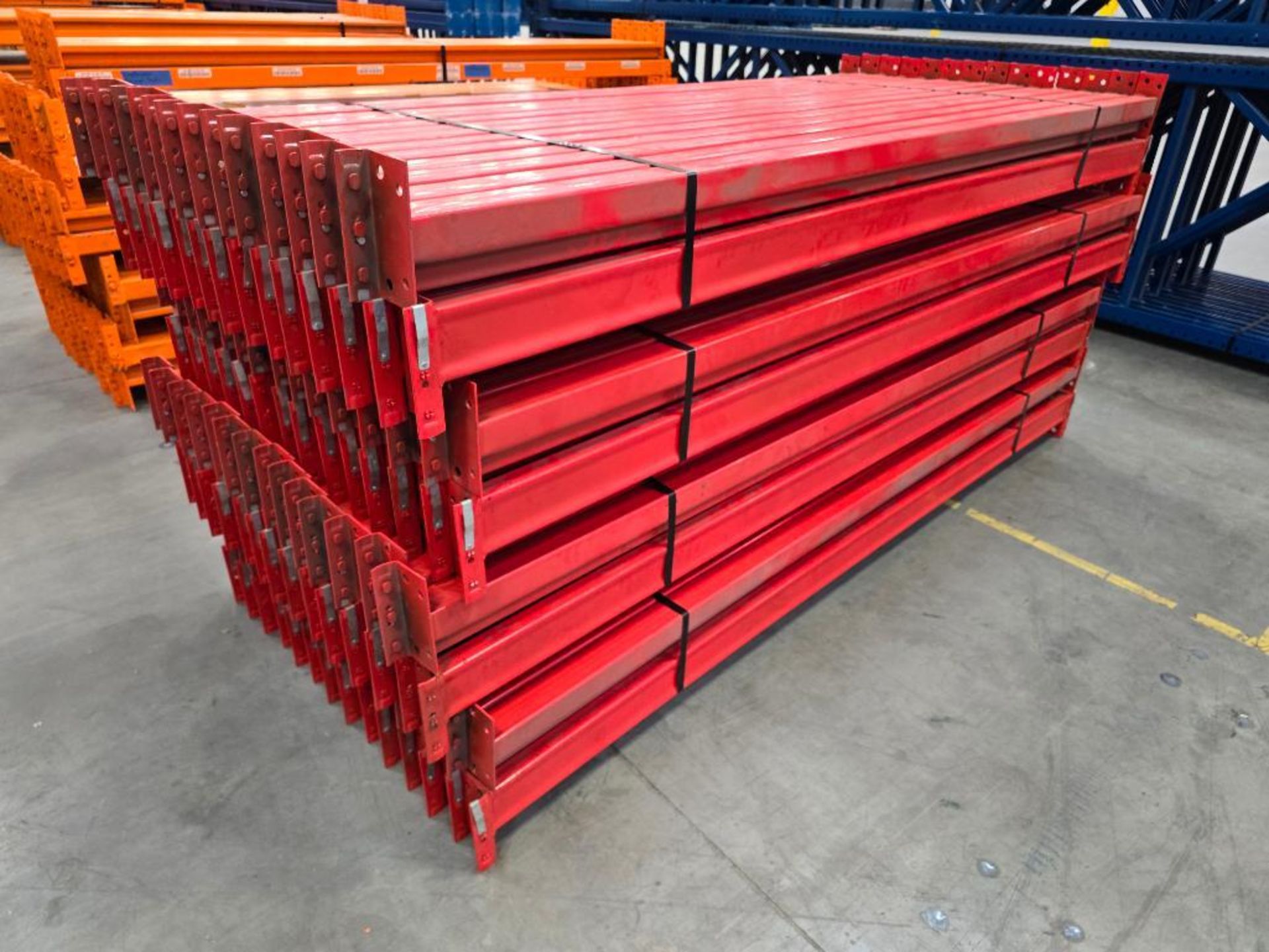 (112x) 96" X 3.75" Teardrop Pallet Rack Step Beams, 3-Tab, 4,400-Lb. Capacity Per Beam Pair, Slot Cu - Image 3 of 8