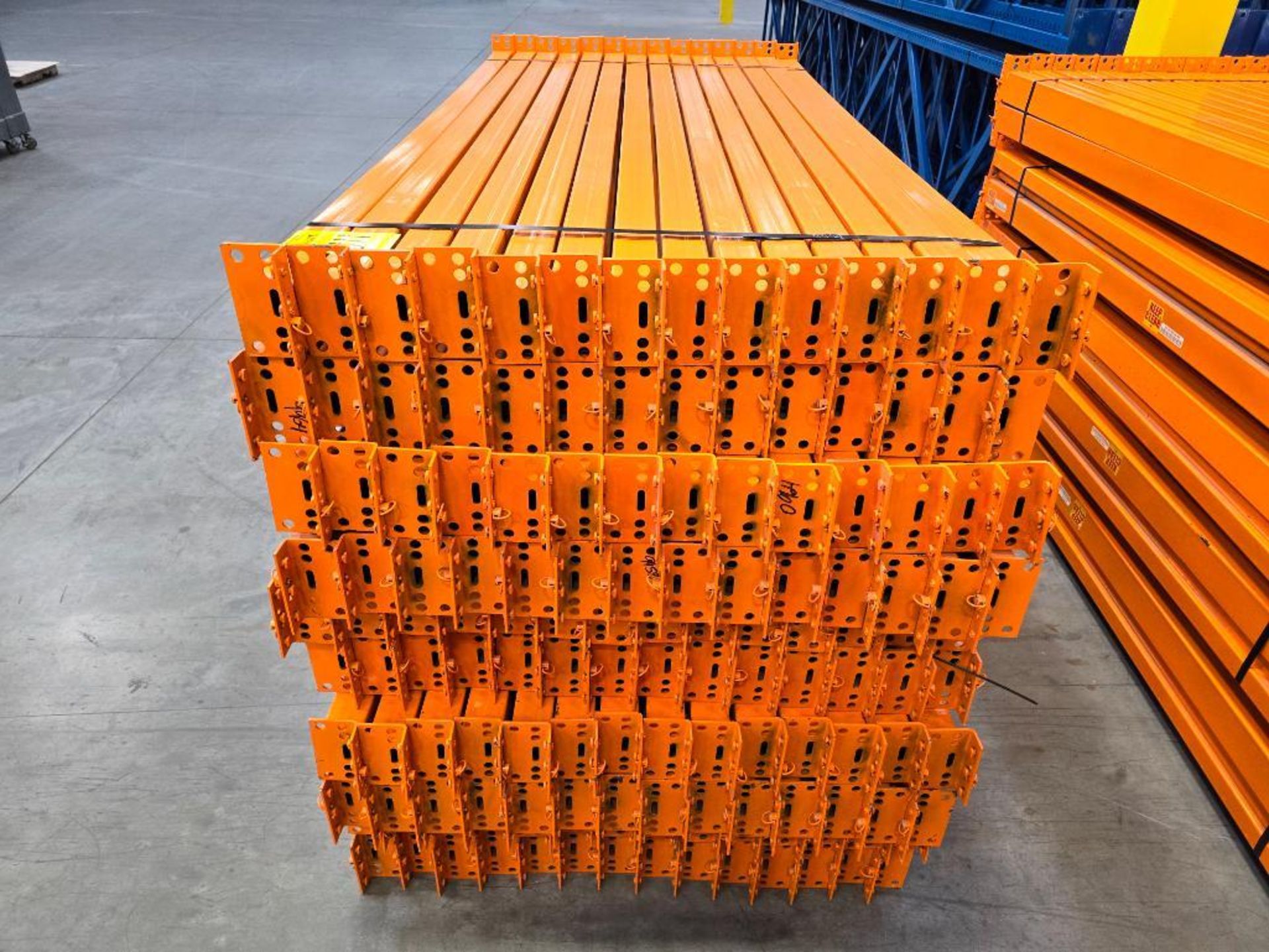 (140x) 96" X 3.75" Teardrop Pallet Rack Step Beams, 3-Tab, 4,400-Lb. Capacity Per Beam Pair ($70 Loa - Image 2 of 8