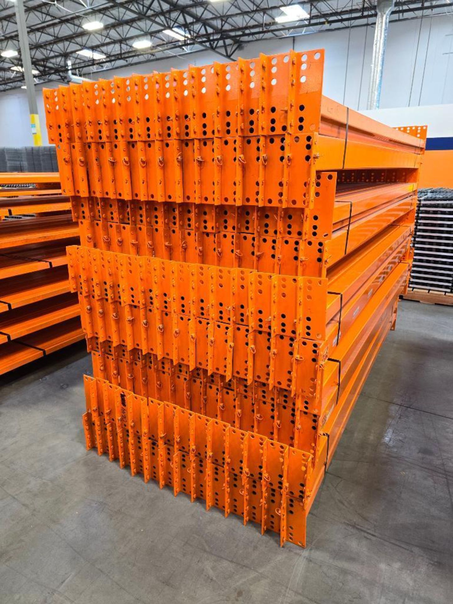 (140x) 96" X 3.75" Teardrop Pallet Rack Step Beams, 4-Tab, 4,400-Lb. Capacity Per Beam Pair ($70 Loa - Image 2 of 10