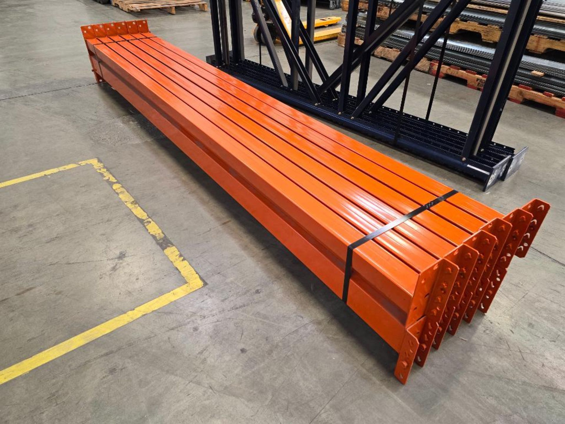 (12X) 120" X 4" Teardrop Pallet Rack Step Beams