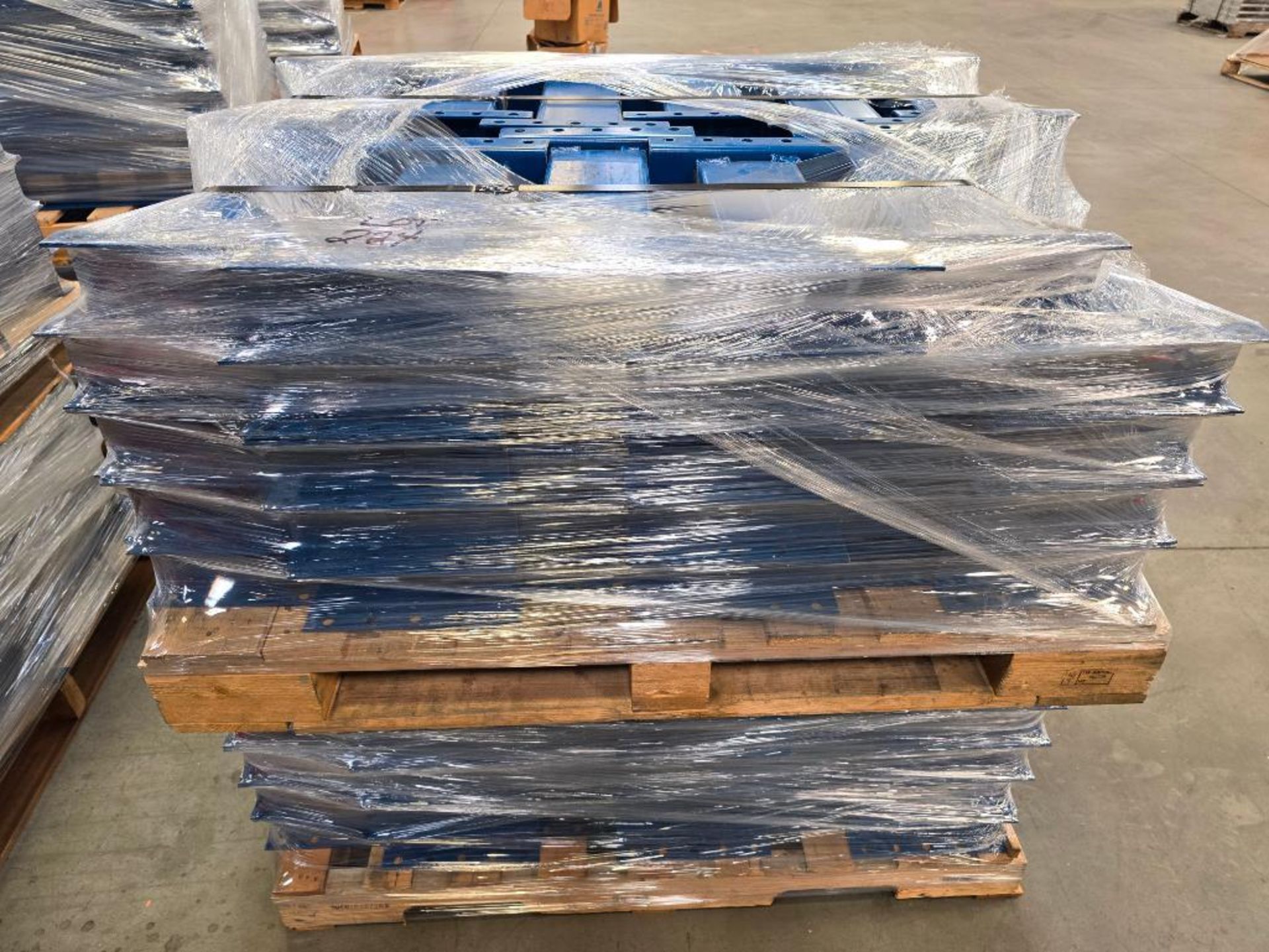 Skid Of Approx. (60) 14" Pallet Rack Row Spacers, ($25 Loading Fee Will Be Added to Buyer's Invoice)