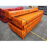 (125x) 96" X 2.5" Teardrop Pallet Rack Step Beams, 2,000-Lb. Capacity Per Beam Pair ($10 Loading Fee