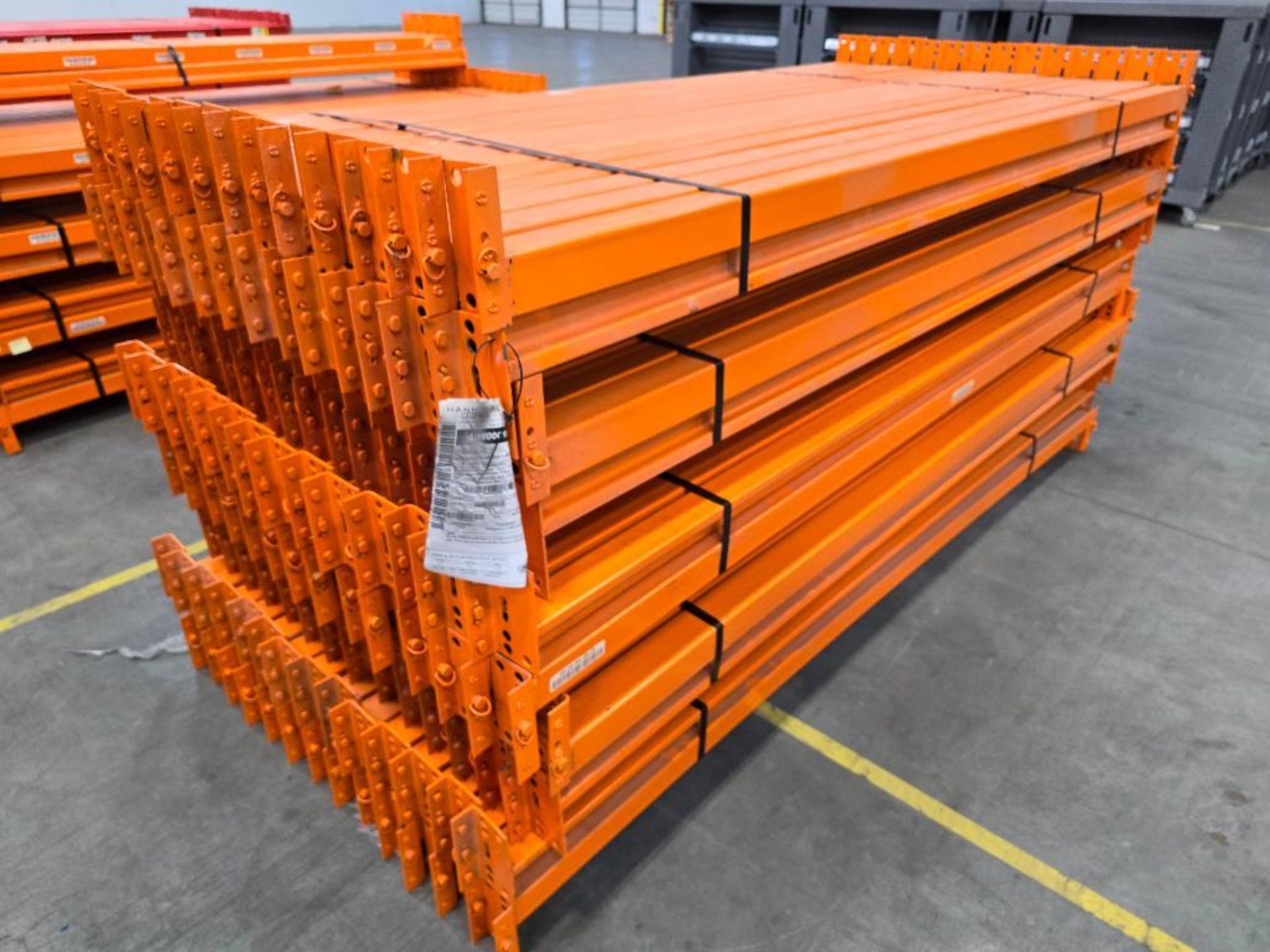 (140x) 96" X 2.5" Teardrop Pallet Rack Step Beams, 2,000-Lb. Capacity Per Beam Pair ($50 Loading Fee - Image 3 of 7