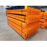 (140x) 96" X 3.75" Teardrop Pallet Rack Step Beams, 3-Tab, 4,400-Lb. Capacity Per Beam Pair ($70 Loa