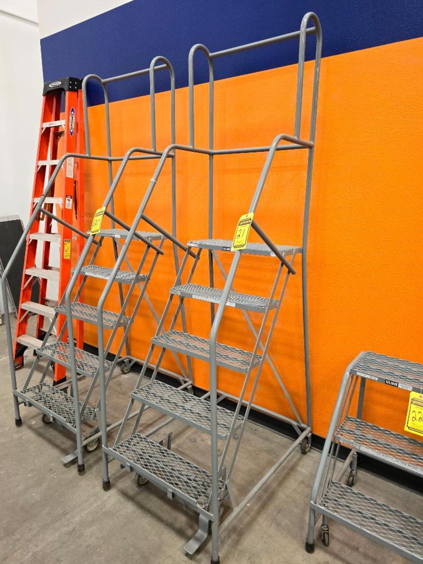U-Line 50" Rolling Shop Ladder, 450 LB. Capacity ($5 Loading Fee Will Be Added To Buyer's Invoice) - Image 2 of 3
